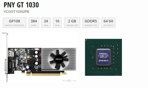 Pny nvidia geforce - pny, 1030